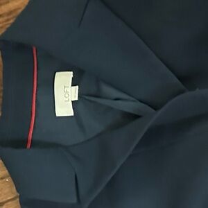 Navy Blue Double-Breasted Women's Blazer LOFT